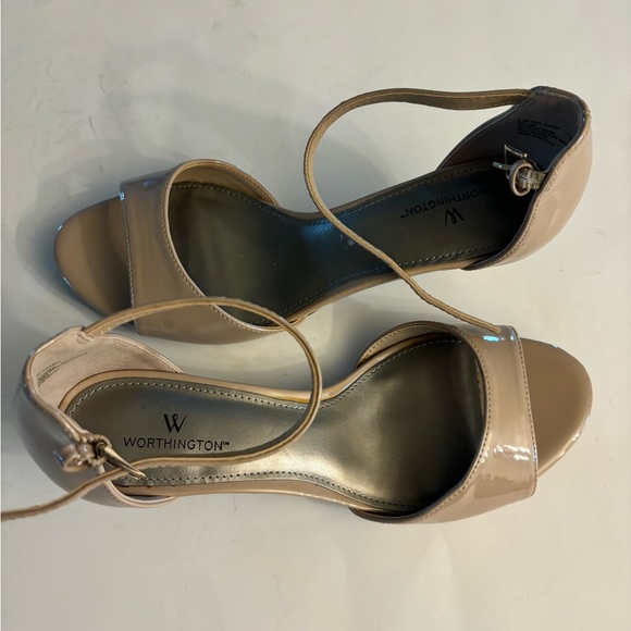 Worthington Tan Women's Sandals With 2” Heels Size 8.5 M - Picture 5 of 6